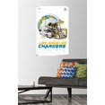 thumbnail image 2 of NFL Los Angeles Chargers - Drip Helmet 20 Wall Poster with Push Pins, 22.375" x 34", 2 of 5