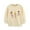Beige, variant on Little Girls Sweatshirt Crew Neck Long Sleeve Pullover Cute Ballet Dancer Warm Autumn Winter Sweatshirts for Girls 6T-7T