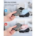 thumbnail image 4 of Tarjetero YESIW Auto Pop Up RFID de aluminio gris, 4 of 7