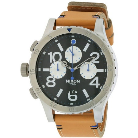 Nixon 48-20 Chrono Leather Men's Watch, A3631602