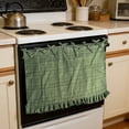 thumbnail image 4 of BotaniNest Handmade Oven Skirts Farmhouse Kitchen Décor Handmade Embroidery OvenSkirts Heat Ribbon Ties Tabs & Ruffled Trim Effortless Install Hide Clutter & Style, 4 of 7