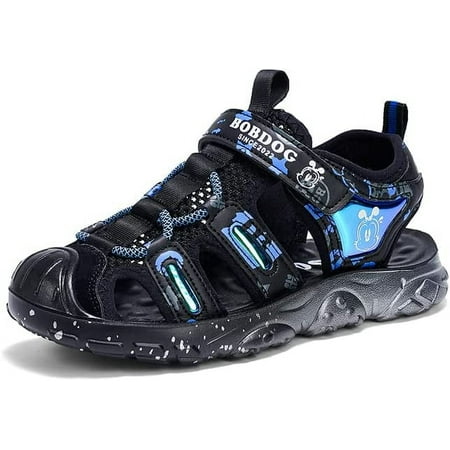 

KAQ Boys Girls Athletic Sports Sandals Outdoor Summer Closed Toe Water Sandals for Toddler/Little Kid/Big Kid Walking Hiking