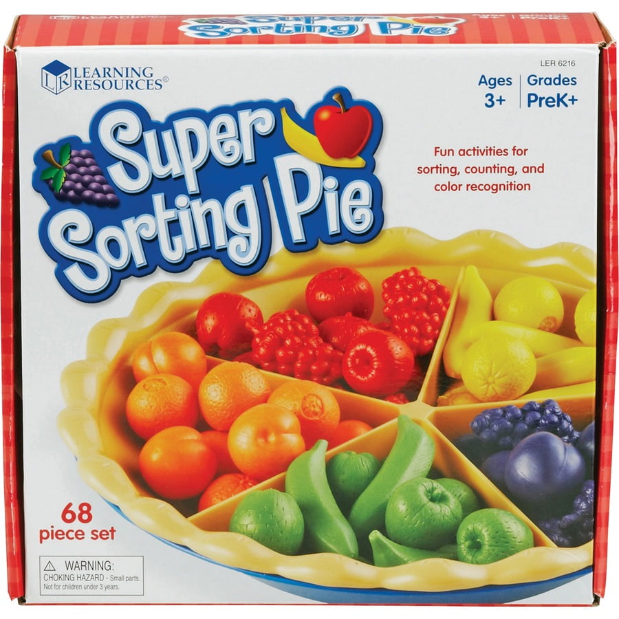 Learning Resources, LRNLER6216, Super Sorting Pie, 69 / Set