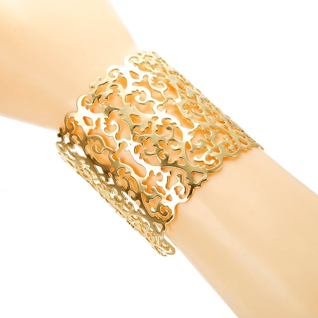 Fiudx Pulsera Hueca de Metal a Juego con Cien Piezas de Moda para Mujer