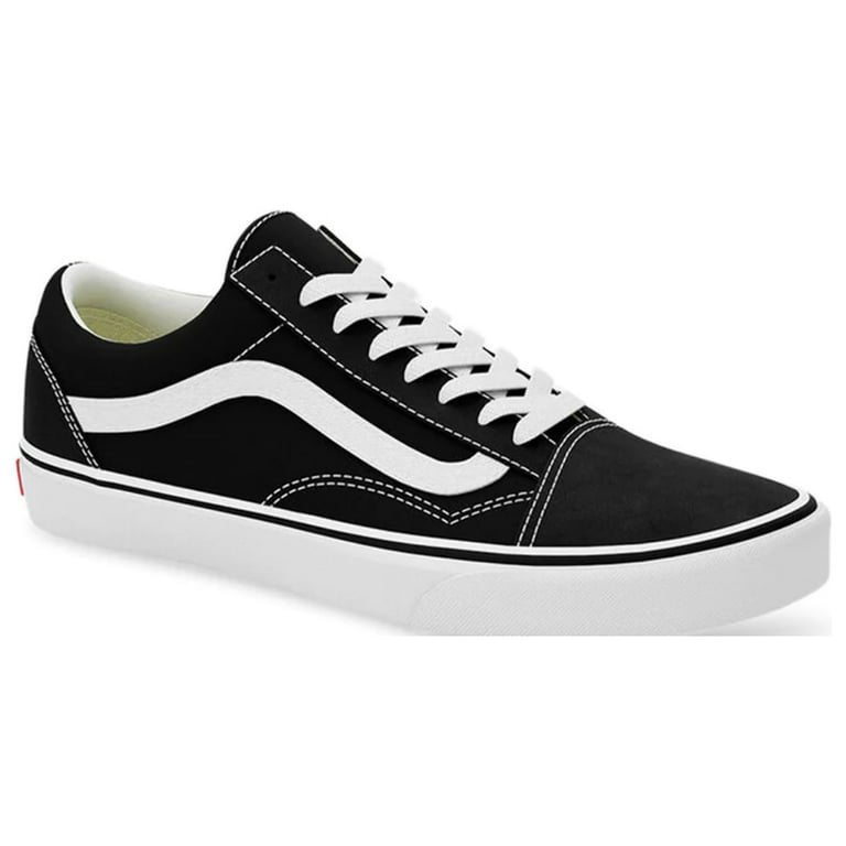 Fyrretræ største gør dig irriteret Vans Unisex Old Skool Classic Skate Shoes - True White - 8.5 - Walmart.com