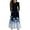 #A24-Blue, variant on Abcomgle Girls Beach Dress Casual Patchwork Ruffle Long Sleeve Girls Long Dresses Striped Crew Neck Sundresses Flowy Tiered Dresses with Pockets,7-8 Years Black