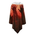 thumbnail image 7 of Rohuuque Unisex Adults Poncho Cloak with Hood Pumpkin Ghost Printed Cape Hooded Outfits Funny Printed Dress Up Cloak Black D, 7 of 7