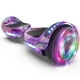 thumbnail image 1 of HOVERSTAR Bluetooth Hoverboard, LBW12A Color cromado o monopatín eléctrico de piel impresa con ruedas intermitentes LED, 1 of 5
