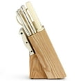thumbnail image 2 of Martha Stewart Everyday 14 Piece Stainless Steel Cutlery and Wood Block Set in Linen, 2 of 5