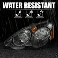 thumbnail image 6 of Spec-D Tuning JDM Black Headlights Compatible with 2002-2004 Acura RSX L+R Pair Head Light Lamp Assembly, 6 of 6