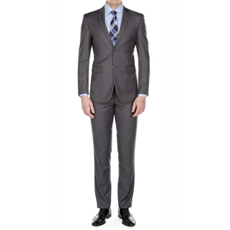 Braveman - Braveman Men's Slim-Fit 2pc Suits - Walmart.com