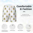 thumbnail image 3 of Balery Rubber Duck Showe Mens Swim Trunks Swim Shorts for Men Quick Dry Inseam Beach Shorts with Compression Liner Pocket-XX-Large, 3 of 9