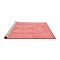 thumbnail image 2 of Ahgly Company Machine Washable Indoor Square Oriental Red Modern Area Rugs, 4' Square, 2 of 4