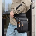 thumbnail image 3 of ziyahi Sac de Jambe de Moto Sangles Réglables Imperméable Accès Rapide Ceinture Réglable Sac de Jambe de Cyclisme Gris, 3 of 6