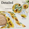 thumbnail image 3 of Sunflowers Throw Pillow Covers, Yellow Flowers Summer Botanical Pastoral Wooden Soft Breathable Pillow Cases with Invisible Zipper, Queen Size Pillowcases for Couch Bed Sofa Chair 20x30 Inches, 3 of 9