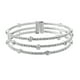 thumbnail image 1 of Pulsera elástica de cristal con adorno de mano para mujer, brazalete abierto (plata), 1 of 8