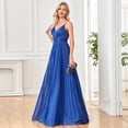thumbnail image 3 of Sexy Backless Maxi Formal Dress for Women with Sequin, Sleeveless Pleated Evening Gowns for Wedding and Cocktail, 3 of 6