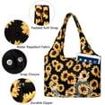 thumbnail image 5 of HAWEE Sunflower Tote Bag Water Repellent Travel Handbag Purse with 11 Pockets for Commuting/ Working/ Nursing/ Shopping/ Exercising, 5 of 7