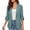 Green(Blazers), variant on Women's 3/4 Sleeve Roll-Tab Blazers Casual Relaxed Fit Business Office Open Front Suit Jackets
