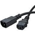 thumbnail image 3 of CableCreation [2-Pack] 10 Feet 18AWG C14 to C13 PDU Style Computer Power Extension Cable, 3M / Black, 3 of 3