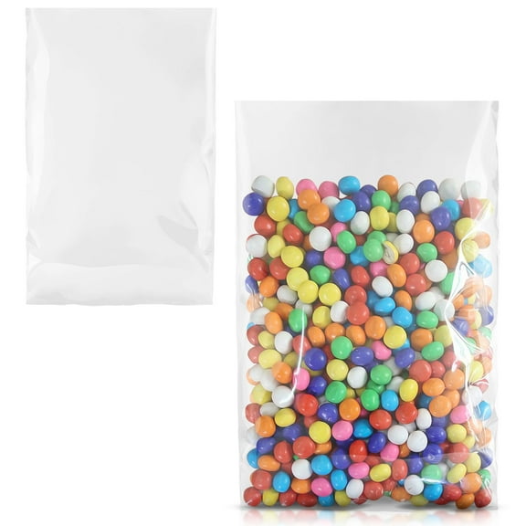 Pack of 1000 Flat Poly Bags, Clear 6 x 12. Ultra Thick Open Top Bags 6x12. Thickness 6 mil. Plastic Bags for Storing and Transporting. Ideal for Industrial, Food Service and Health Needs.