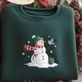 thumbnail image 2 of Snowman Embroidered Shirt, Christmas Sweatshirt, Cute Snowman Shirt, Womens Christmas Shirt, Cute Winter Shirt, Gift For Christmas, Gift, 2 of 5