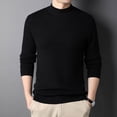 thumbnail image 1 of Suéter de otoño e invierno para hombre, camisa base de color sólido fino para hombre, suéter cálido para jóvenes, suéter para hombre, 1 of 6