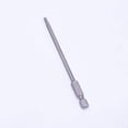 thumbnail image 2 of HUGFEGWE H3 Magnetic Hex Head Screwdriver Bits, 1/4 Inch Hex Shank 100 mm Length S2 Power Tools 5Pcs CJB91-24323, 2 of 8