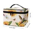 thumbnail image 4 of HELLHERO Travel Organizer Lightweight Travel Makeup Bags Large Capacity Christmas(Sunflower and Hummingbird), 4 of 4