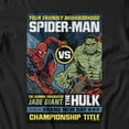 thumbnail image 3 of Marvel Spider-Man Brand New Day Men's Spidey vs Hulk Champ Comic T-Shirt (Black, S-XXXL), 3 of 4