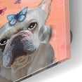 thumbnail image 2 of Epic Art 'White French Bulldog and Butterflies' by Fab Funky Acrylic Glass Wall Art, 24"x36", 2 of 3
