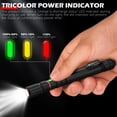 thumbnail image 4 of FORTO Rechargeable Pen Light Flashlight, 400 Lumens Small Pocket Flashlight with Clip, IP67 Waterproof, 2 Light Modes, 3-Color Battery Indicator, Type-C Charging, for Inspection,Emergency (Black), 4 of 8