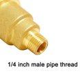 thumbnail image 3 of CSYANXING Heavy Duty Brass Propane Adapter for 2lb Tanks QCC1 POL to 14 Male Pipe Thread for RV Grill Fryer System Gas, 3 of 9