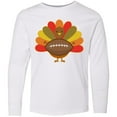 thumbnail image 3 of Inktastic Thanksgiving Day Turkey Football Fan Long Sleeve Youth T-Shirt, 3 of 5