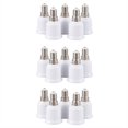 thumbnail image 1 of 15 Pcs E14, E27 Adaptateur Base Vis LED Ampoule Ampoule Douille Convertisseur, Blanc, 1 of 8