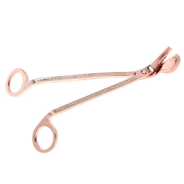 Stainless Steel Candle Scissors,Semicircular Plating Stainless Steel Candle Heart Clip Candle Scissors Exceptional Craftsmanship