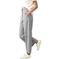 thumbnail image 3 of YuXingFu Womens Cargo Pants Women Petite Relaxed Harem - Back Pocket Streetwear Gray L, 3 of 9