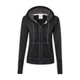 thumbnail image 2 of J. America - Women's Zen Fleece Full-Zip Hooded Sweatshirt - 8913, 2 of 3