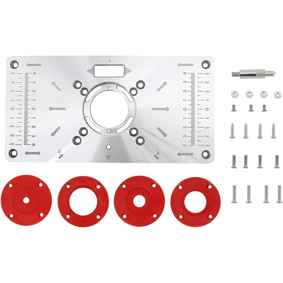 Router Plate,Aluminum Router Table Insert Plate,Aluminum Router
