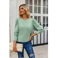 thumbnail image 4 of Zeagoo Long Sleeve Tunic Tops For Women Womans Top Fall Casual Long Shirts Crew Neck Sweatshirts Fall Outfits For Women 2025, 4 of 7