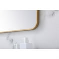 thumbnail image 5 of Soft corner metal rectangular mirror 27x40 inch in Brass, 5 of 5