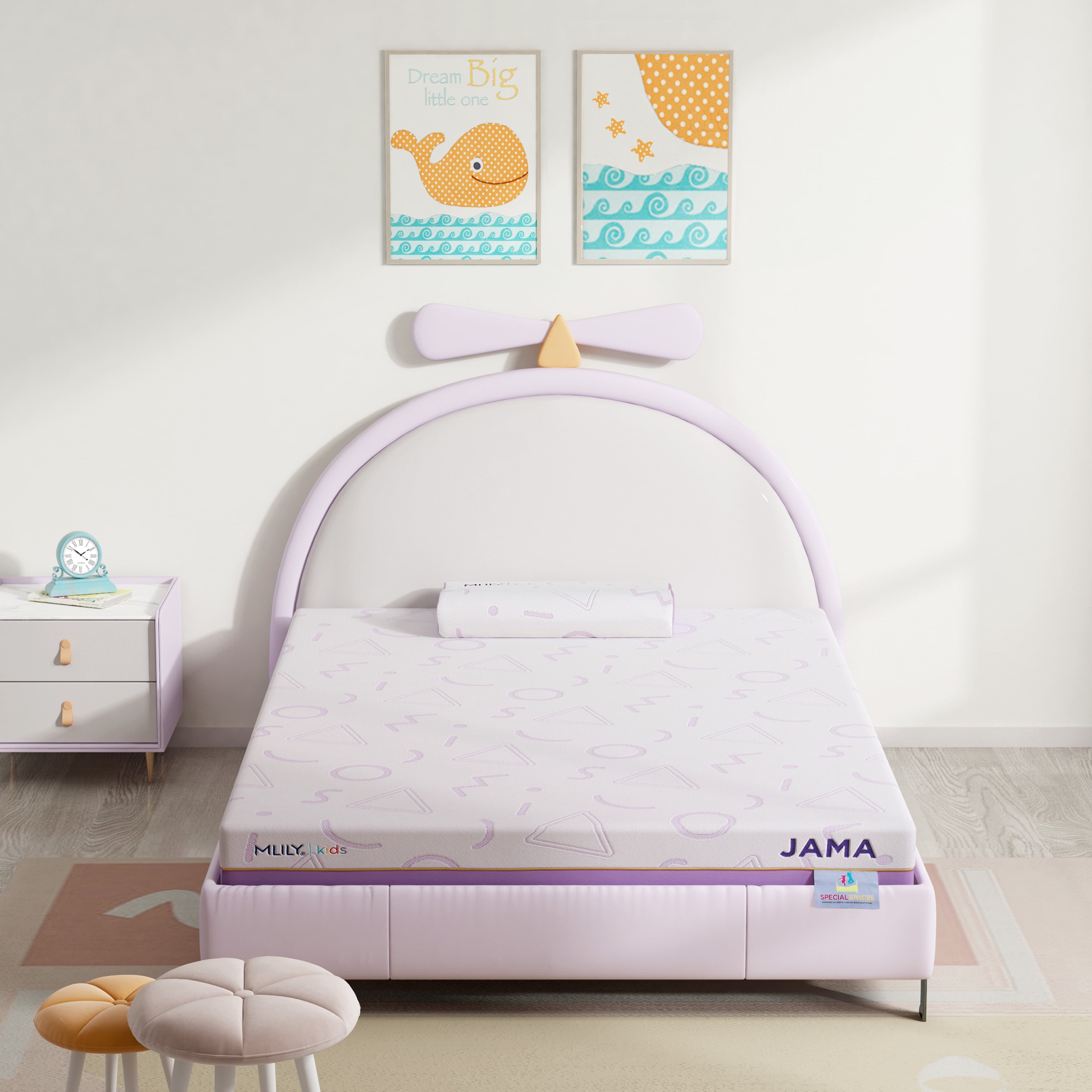 MLILY Jama 7 inch Memory Foam Mattress for Kids, Twin Mattress for Bunk