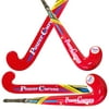 Field Hockey Stick Junior Youth Wonder Outdoor Composite Carbon 10% Junior Bow (35 Inches Length, Red White Yellow)