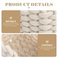 thumbnail image 3 of LULULION 2Pcs White Woven Cotton Rope Basket for Home Supplies and Desktop Cosmetics, 3 of 5