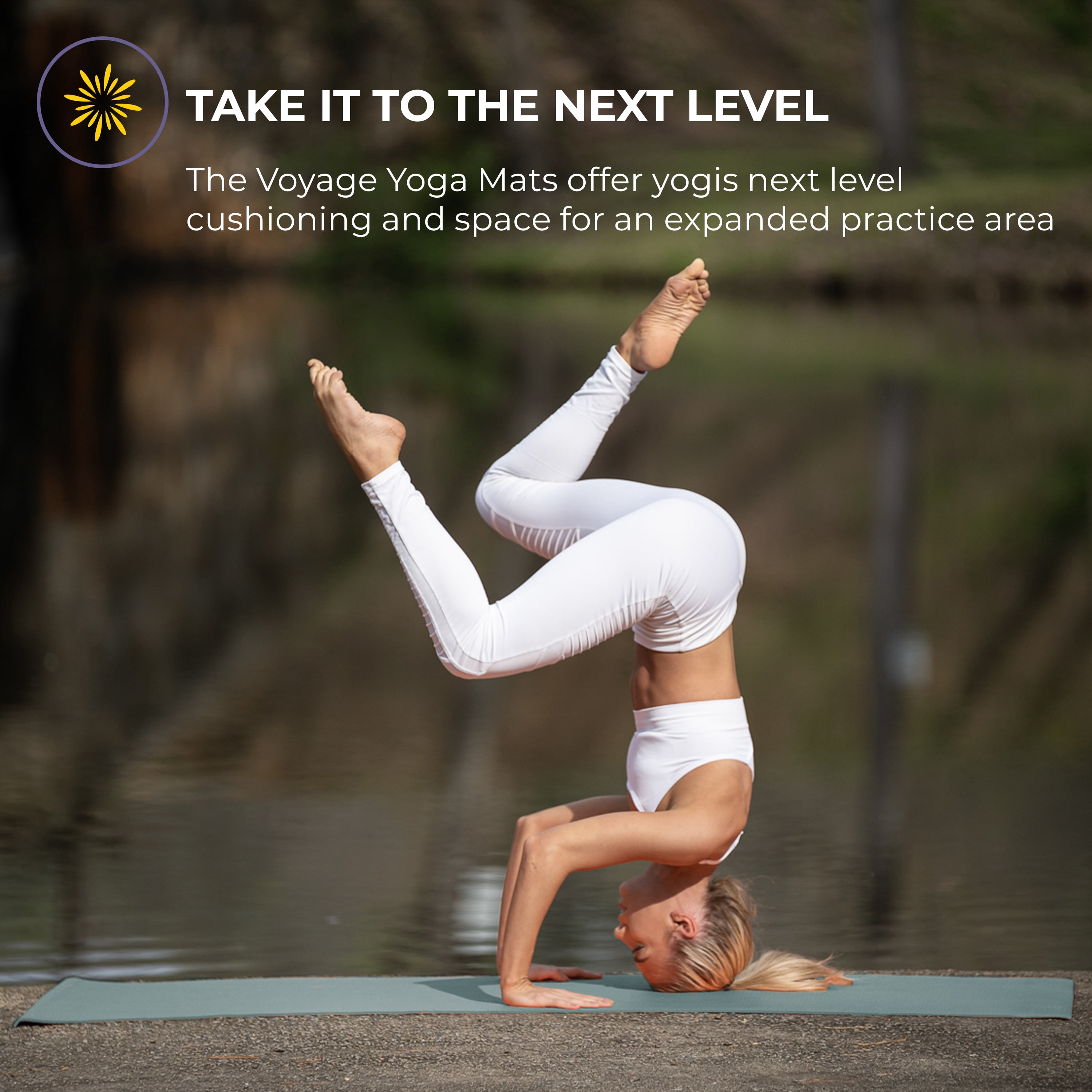 Sunshine Yoga Voyage Yoga Mat, Studio and Gym Bulk Yoga Mats, Durable, Anti-Tear, 72" x 24" x 5mm, 6 Pack, Calm Studio Assorted
