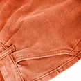 thumbnail image 3 of Womens Denim High Waisted Wide Leg Jeans Loose Button Closure Belt Loops Trousers with Pockets Trendy Casual Vacation Pants Orange, 3 of 6