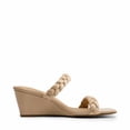 thumbnail image 2 of Sandalia DREAM PAIRS con Cuña de 6 cm y Tiras Trenzadas Nude Talle 8, 2 of 5