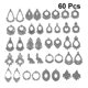 thumbnail image 3 of 60 piezas de colgantes de pendientes antiguos clásicos de plata Yashi, 3 of 3