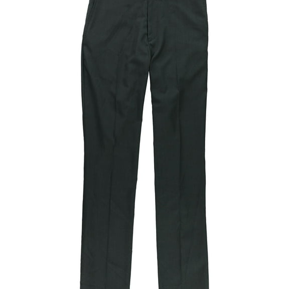 Tommy Hilfiger Mens Windowpane Dress Pants Slacks, Blue, 34W x UnfinishedL