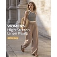 thumbnail image 5 of REDESS Wide Leg Pants for Women Palazzo Drawstring Loose Relaxed Fit with Pockets S-XXL, 5 of 8
